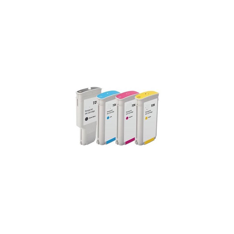 130ml Yellow compa Hp Designjet T730 ,T830 728Y