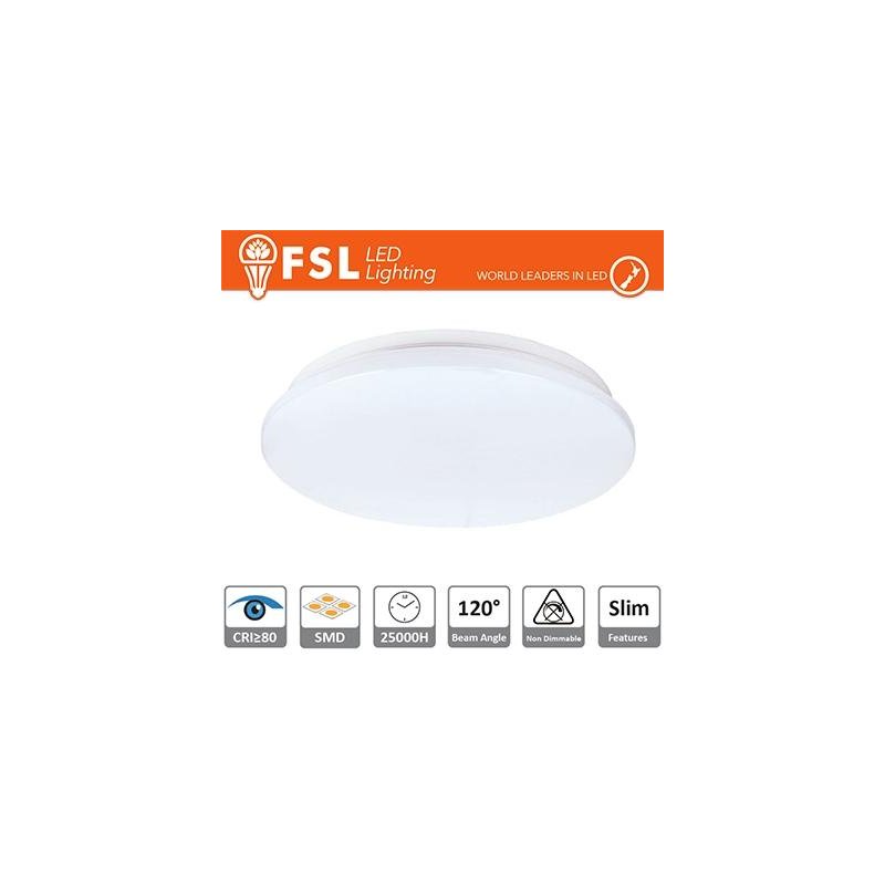Plafoniera LED 25W 3000K 120° 38x5,5cm CRI80