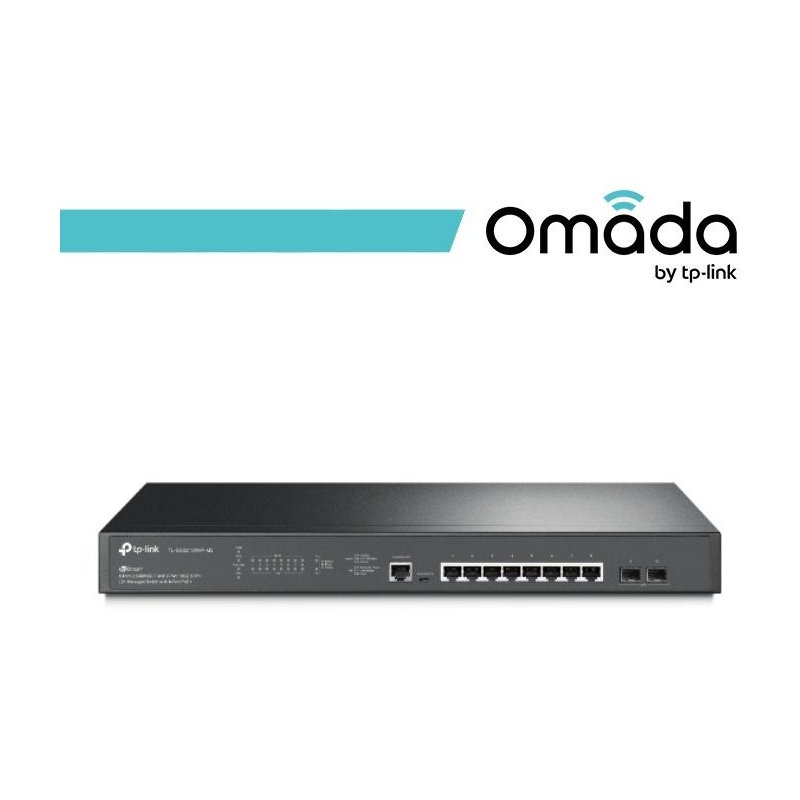Omada Switch Managed L2+ 8 Porte 2.5GBASE-T PoE+ e 2 Slot SF