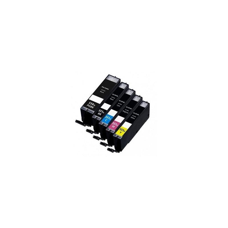 Cartuccia Compatibile per Canon Pixma IP7250,MG5450,MG6350CLI-551XLBK.