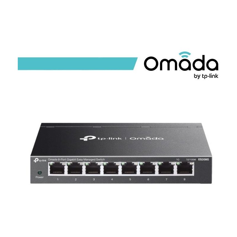 Omada 8-Port Gigabit Easy Managed Switch - ES208G
