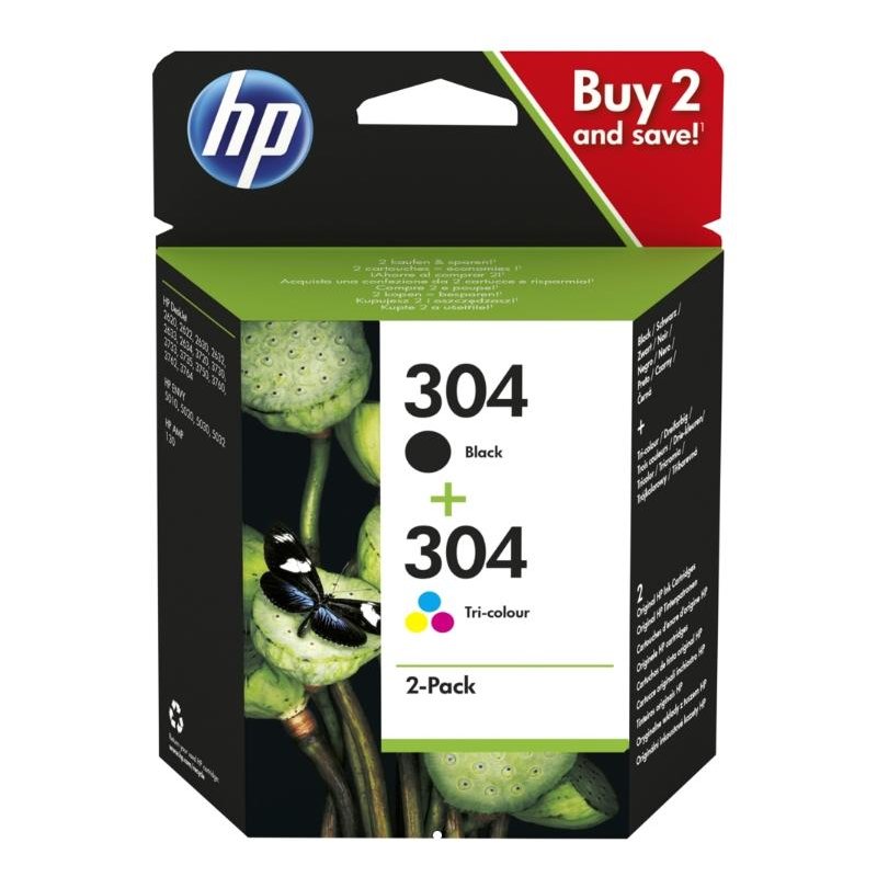 HP 304 INK CARTRIDGE COMBO 2-PACK