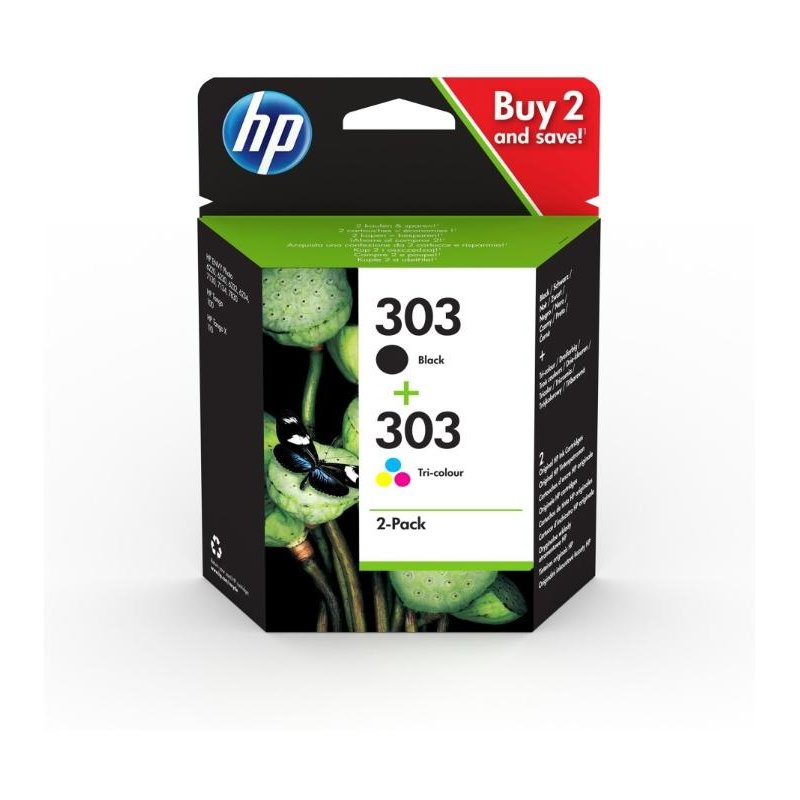HP 303 INK CARTRIDGE COMBO 2-PACK