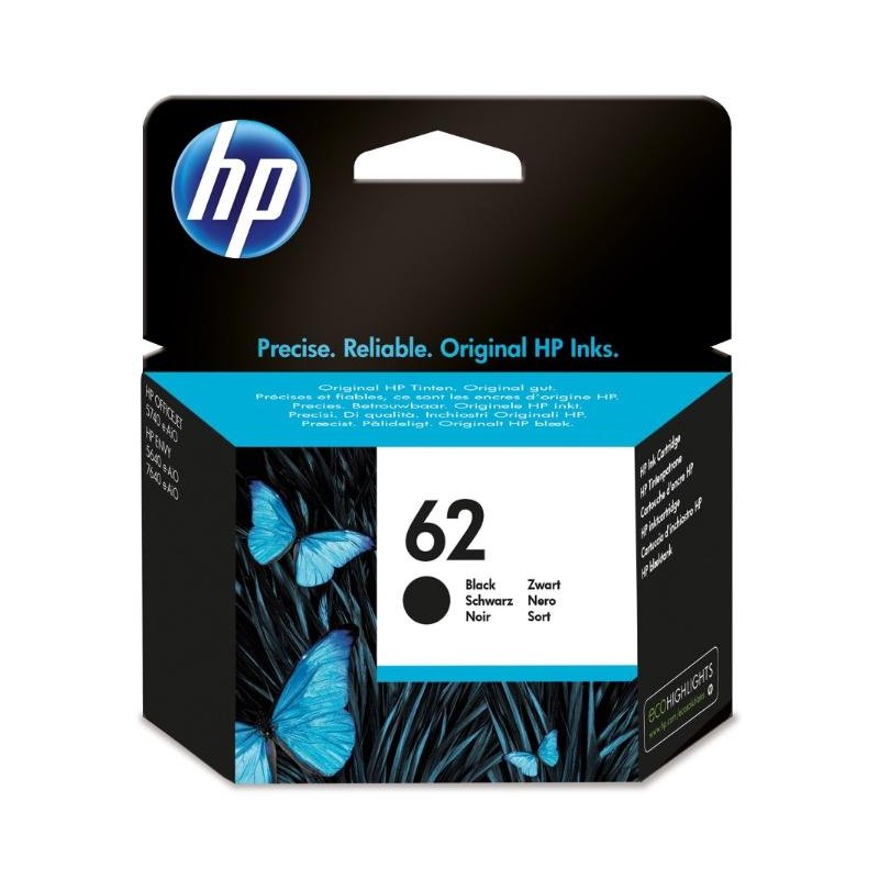 CARTUCCIA HP 62 BLACK INK CARTRIDGE