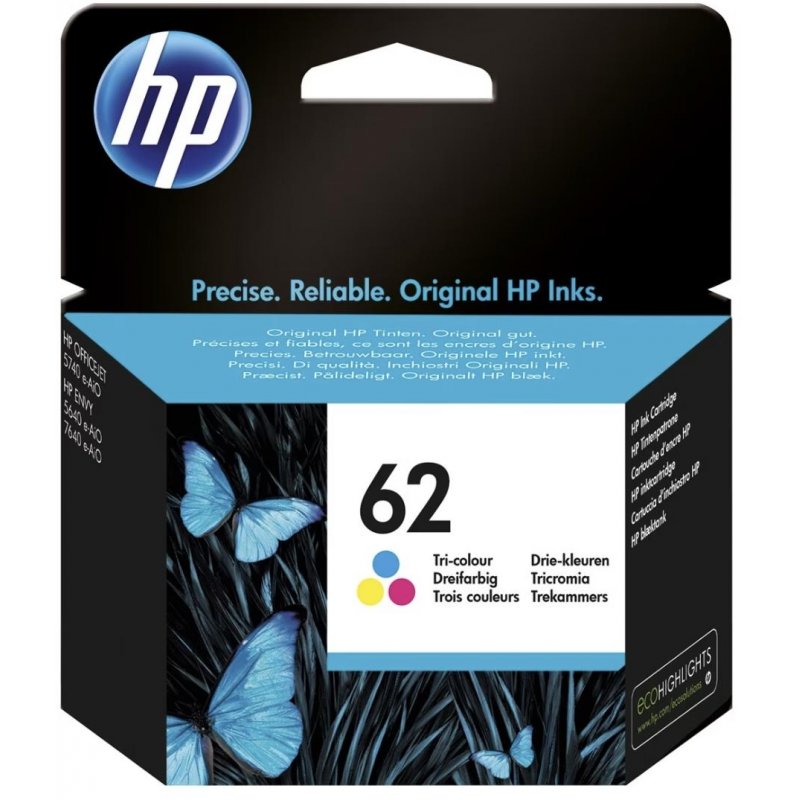 CARTUCCIA HP 62 TRI-COLOR INK CARTRIDGE