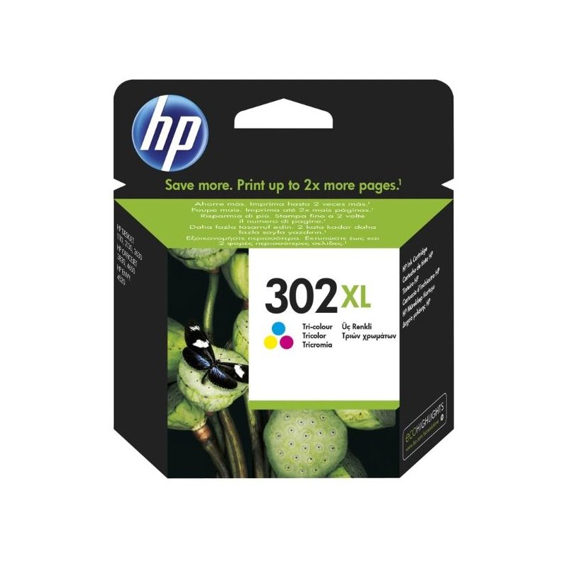 CARTUCCIA HP 302XL TRI-COLOR INK CARTRIDGE