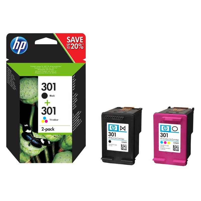 MULTIPACK NERO E COLORE HP 301 