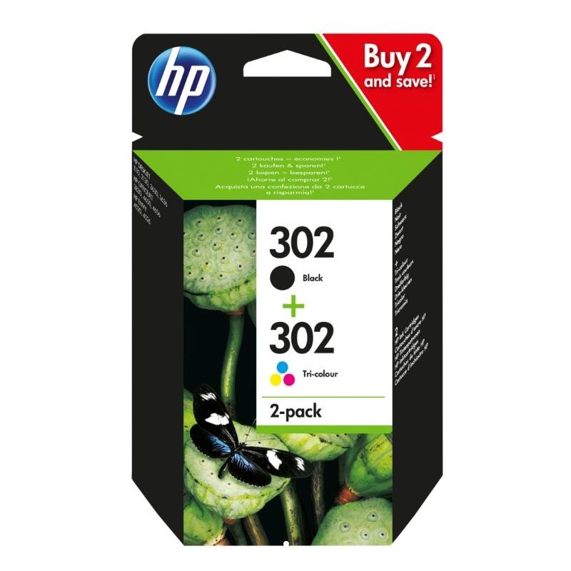MULTIPACK HP N.302 NERO E COLORE