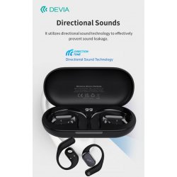 Auricolari EM406 wireless senza inserimento nell'orecchio OWS Lite1 Black