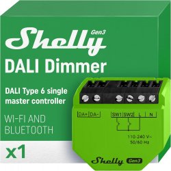 Shelly DALI Dimmer Gen3 Wi-Fi+BT - Rete di Luci DALI - Master Controller