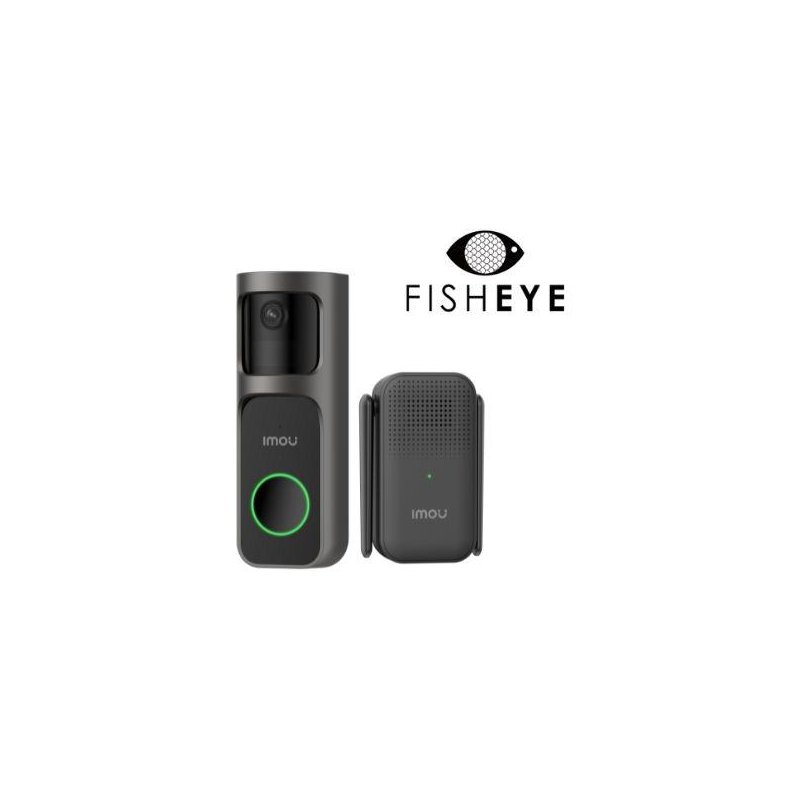 Kit Imou Videocampanello 3S a batteria 2.5K con lente FISHEYE + cicalin wireless