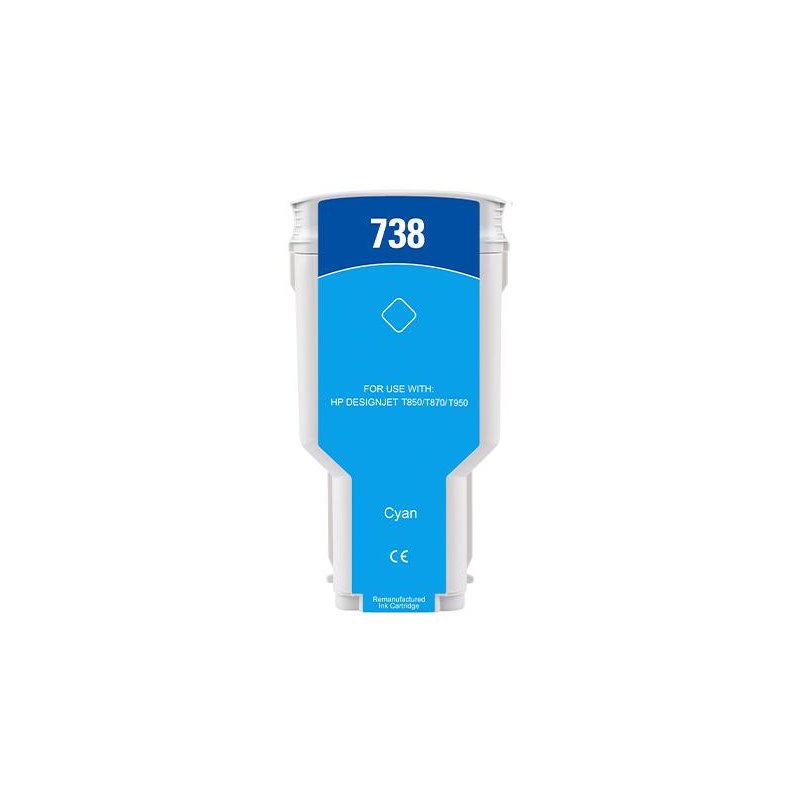 300ML Cyan Reman HP DesignJet T850,T870,XT870,XT950676M6A