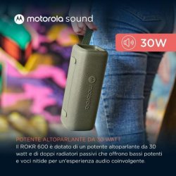 Altoparlante 30W wireless bluetooth Motorola ROKR 600 Verde