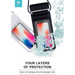 Custodia impermeabile 30 metri per smartphone fino a 6,9 pollici Nera