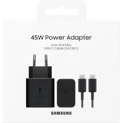 Samsung Caricatore 45W Super Fast con Cavo USB-C EP-T4511XBEGEU