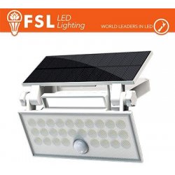 Faro da esterno solare con sensore di movimento 60W (6 led) - Bianco