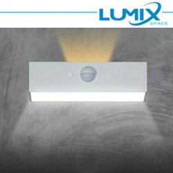 Lampada da parete solare LED 2 vie - senza fili con sensore pir