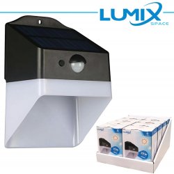 Lampada da parete solare LED senza fili con sensori + espositore