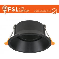 Ghiera orientabile TONDA - Alluminio verniciato a polvere, foro 83mm NERA