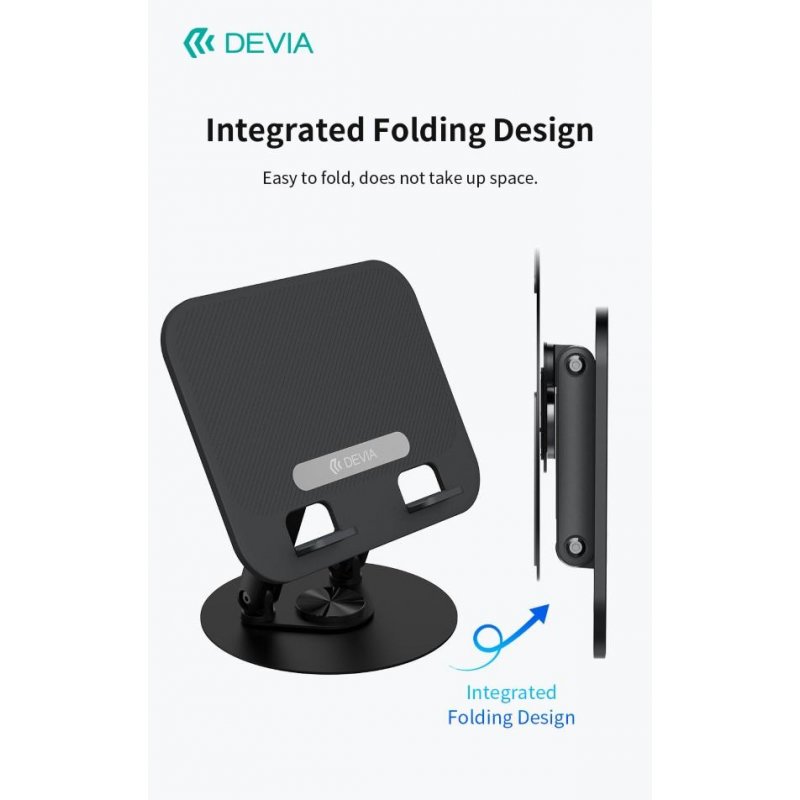 Supporto pieghevole con rotazione a 360° per tablet e laptop