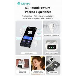 Auricolari TWS con Traduttore simultaneo  display e funzione ANC a 4 Microfoni