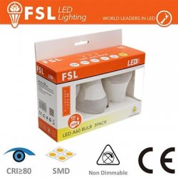 Lampada Goccia: Confezione 3PACK - 9W 3000K 770LM