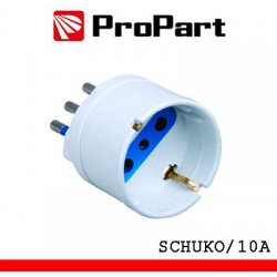 Adattatore schuko spina10A polybag