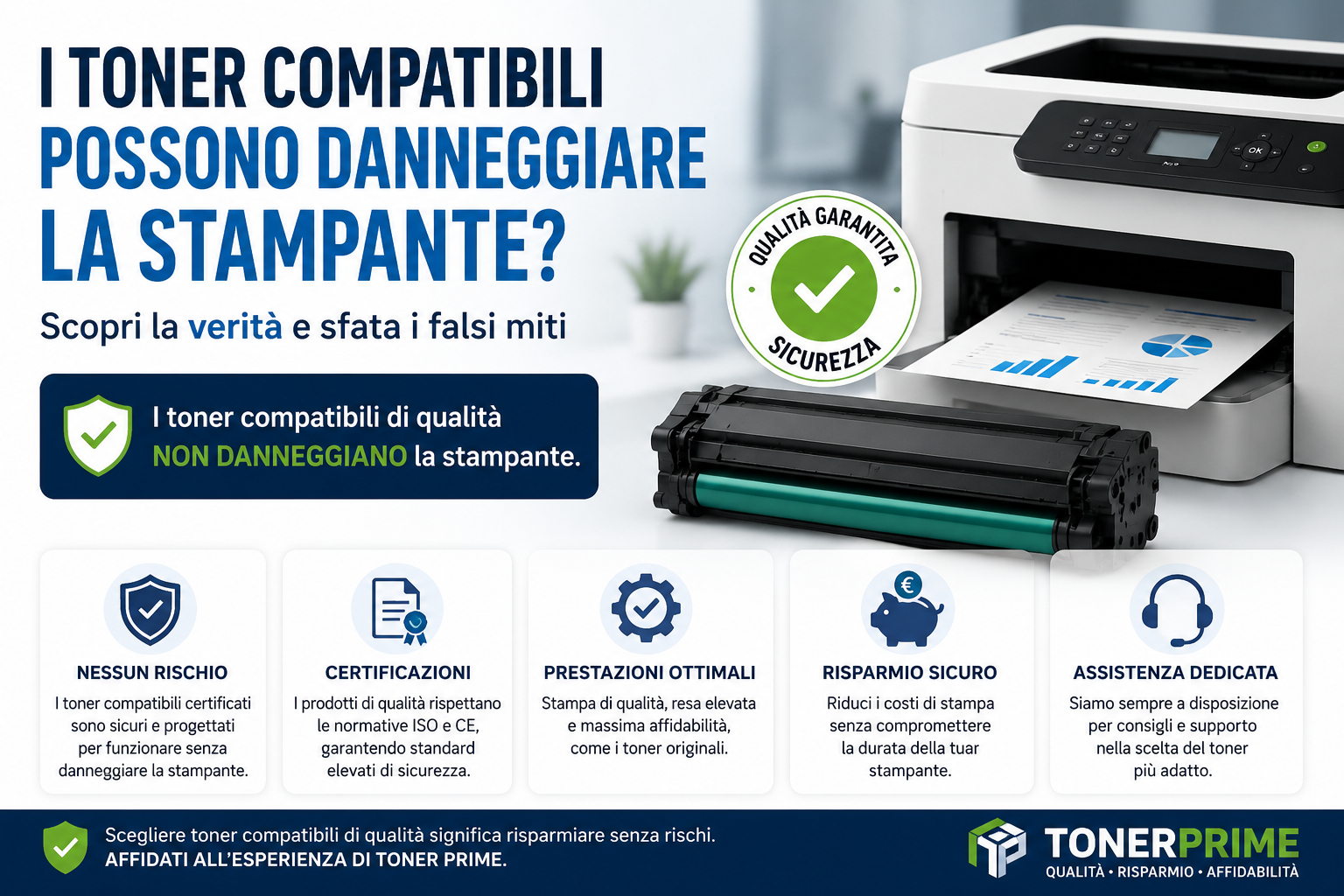 I toner compatibili possono danneggiare la stampante?