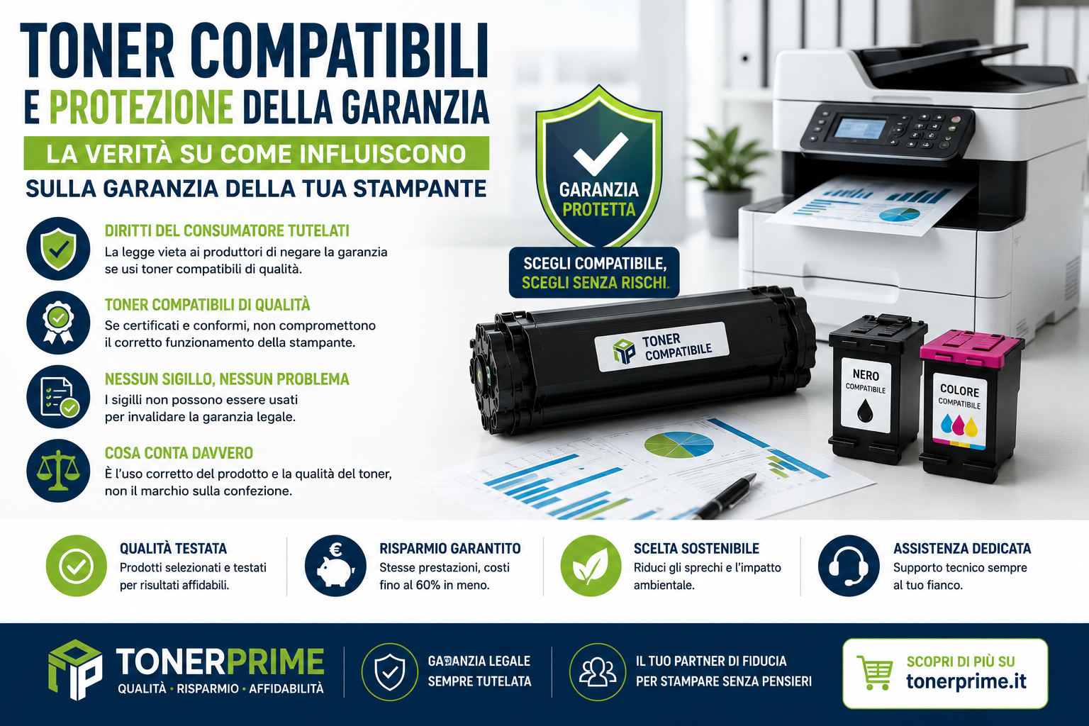 Toner Compatibili e Protezione della Garanzia: La Verità su Come Influiscono Sulla Garanzia della Tua Stampante