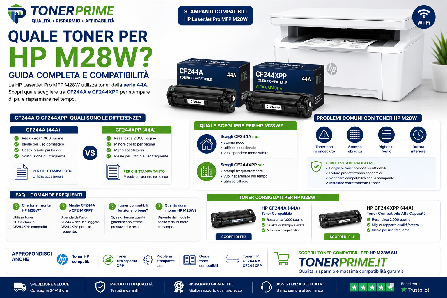 Quale Toner per HP M28W? Guida Completa e Compatibilità