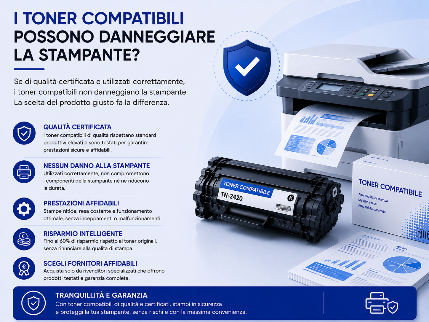 I toner compatibili possono danneggiare la stampante?