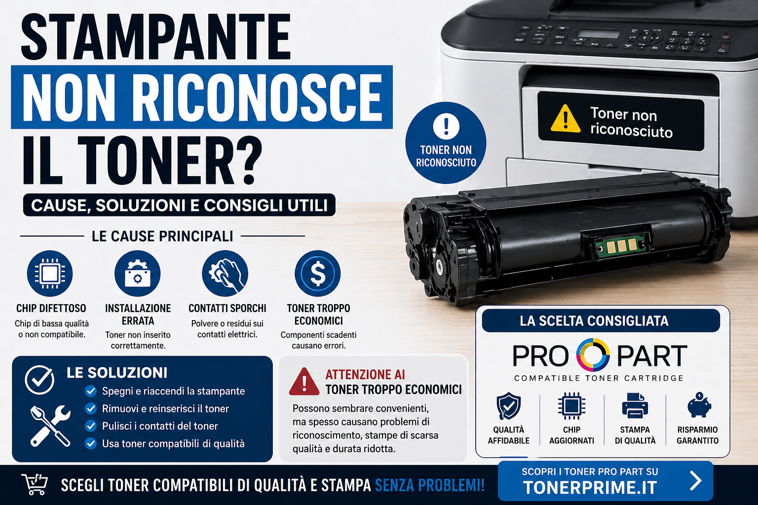Stampante Non Riconosce il Toner? Cause e Soluzioni (Guida Completa)